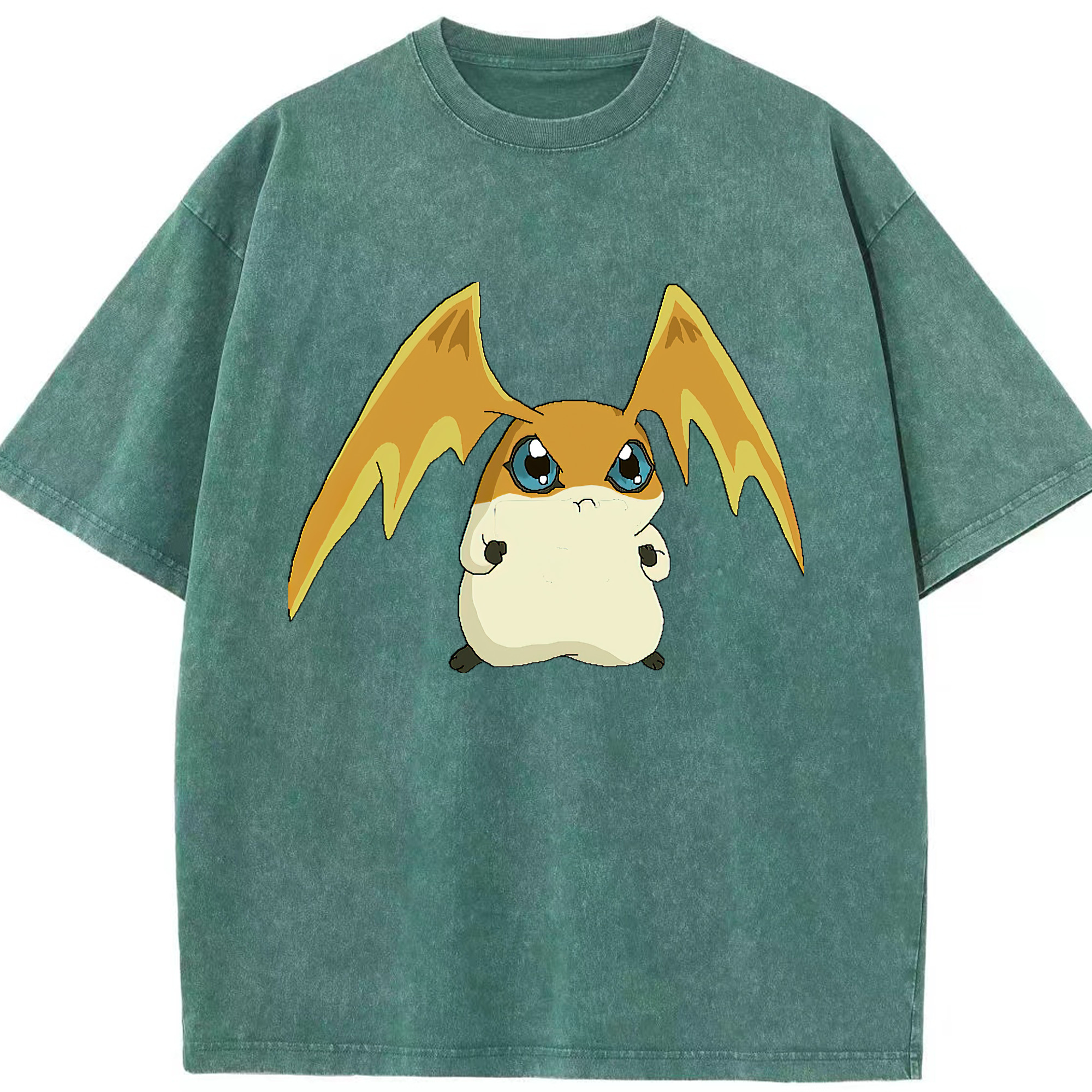 （画像用） Digimon デジタルモンスター/デジモン 綿100% ヴィンテージ風 半袖Tシャツ（フロントプリント）